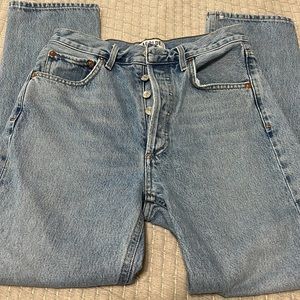 Agolde Riley high rise straight crop in renewal 25